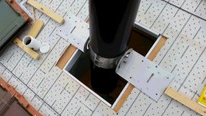 瓦屋根煙突工事①