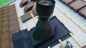 瓦屋根煙突工事②