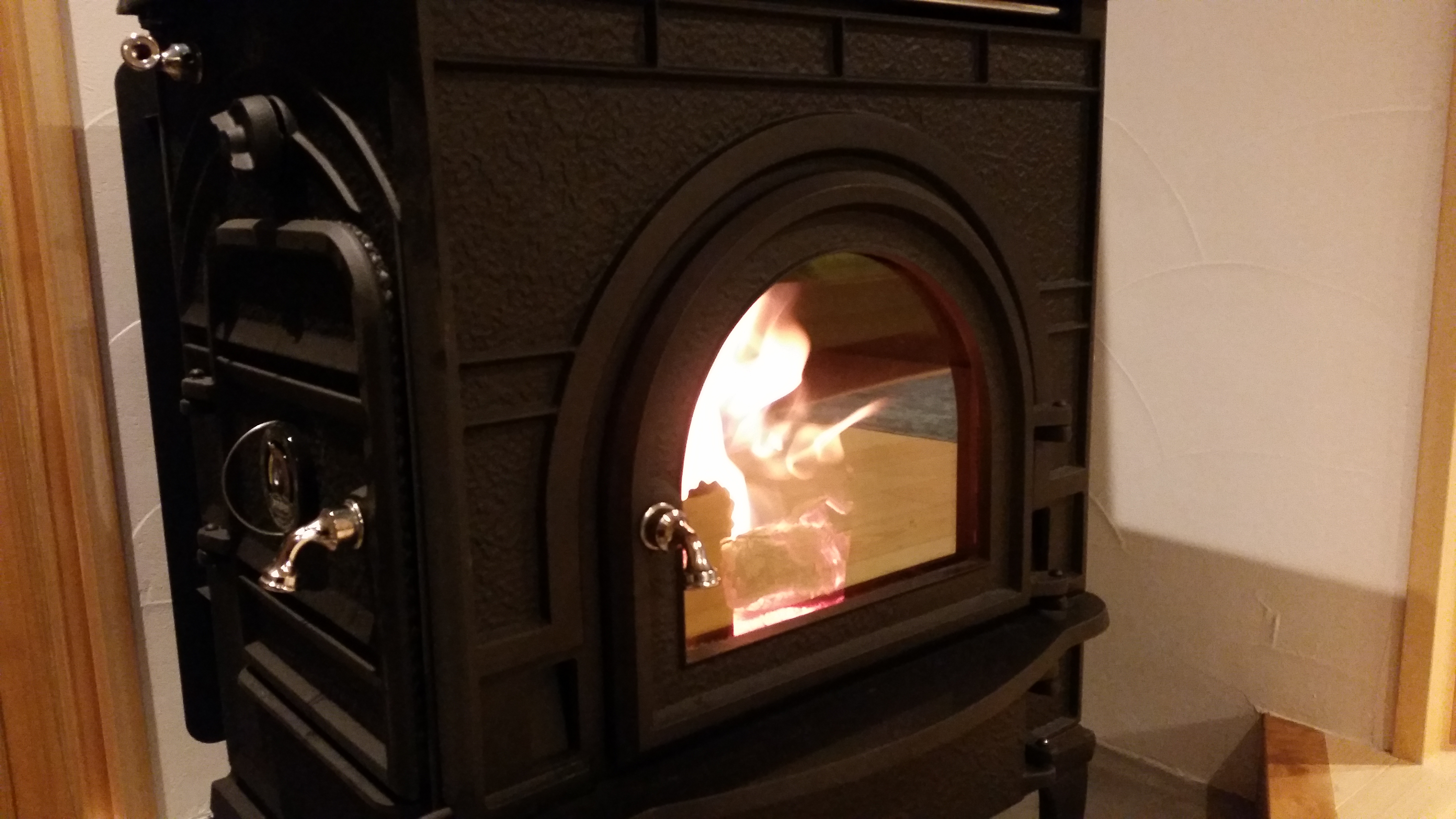 コンベクションヒーター火入れ